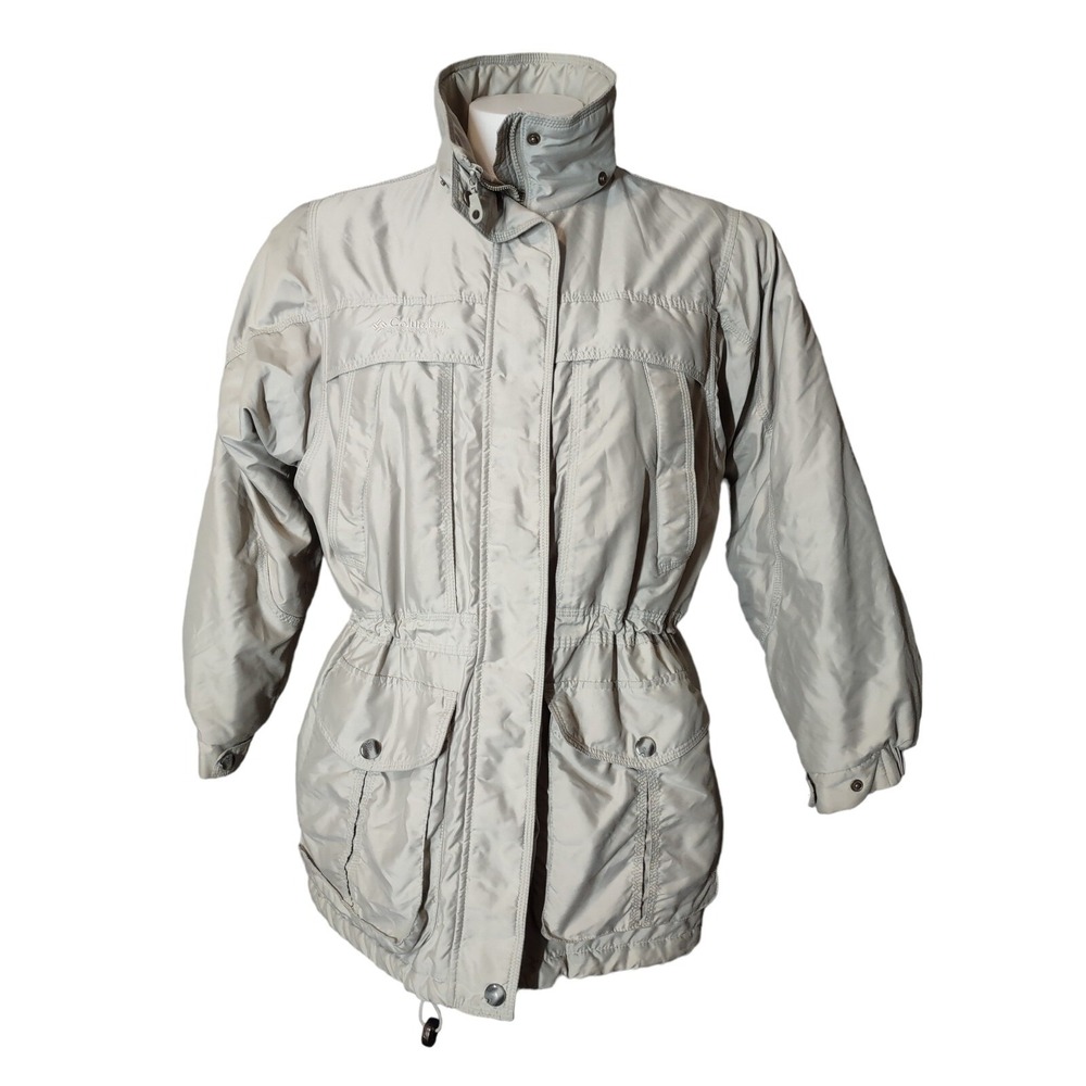 Columbia Parka Jacket M Womens Vintage Gorp Core Grey F7 WL 5160 Insulated Retro